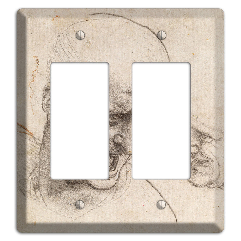 Da Vinci - Study of Two Warriors 2 Rocker Wallplate
