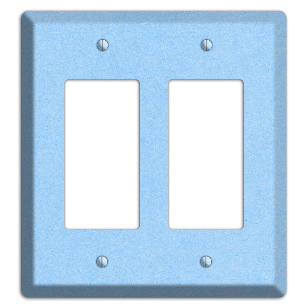 Light Sky Blue Kraft 2 Rocker Wallplate