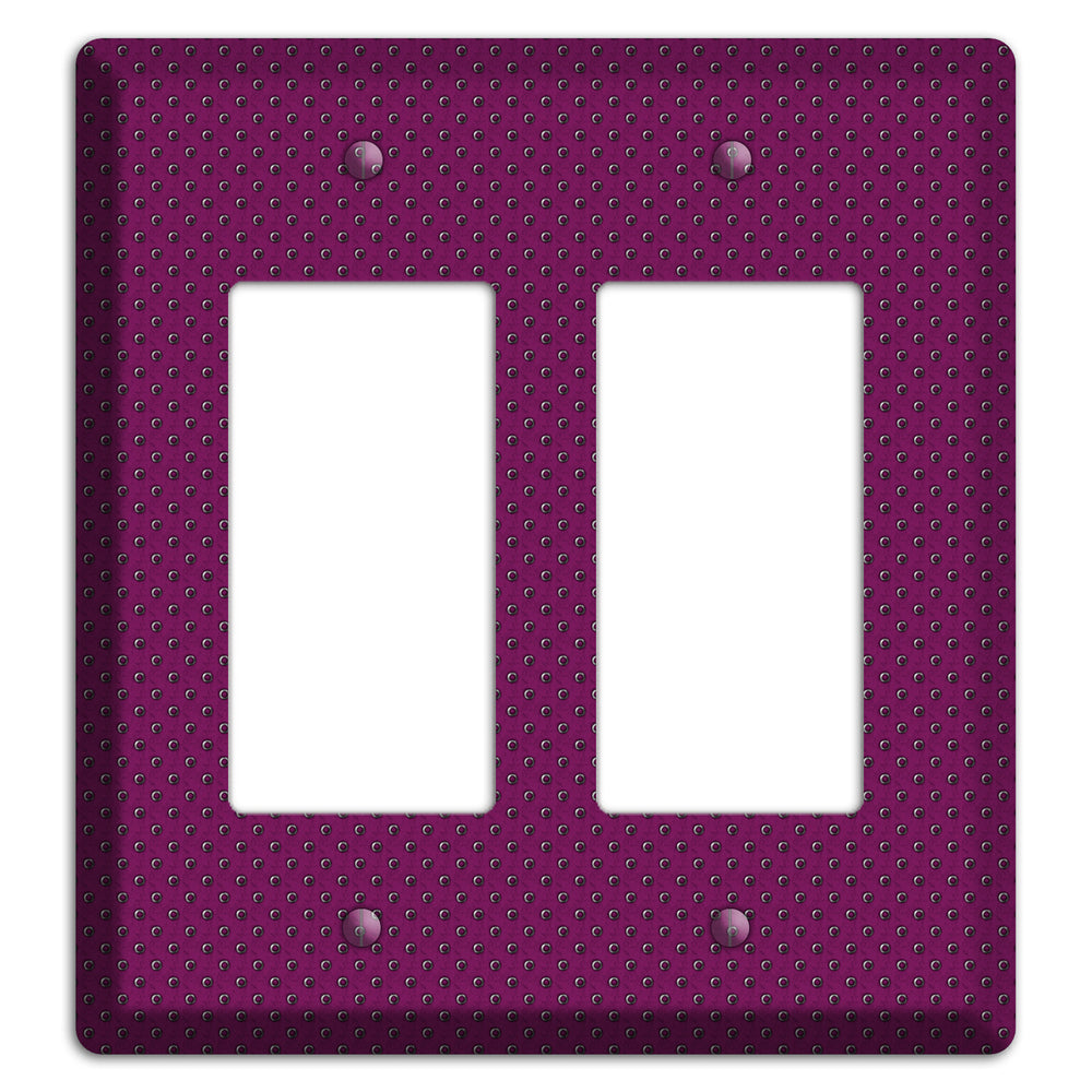 Purple Small Dots 2 Rocker Wallplate