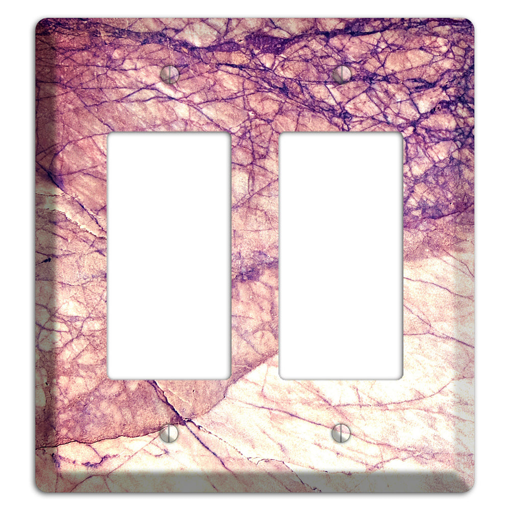 Cavern Pink Marble 2 Rocker Wallplate