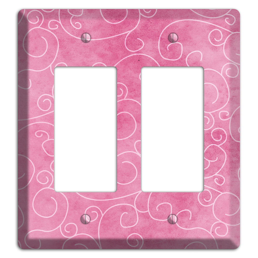 Kobi Pink Texture 2 Rocker Wallplate