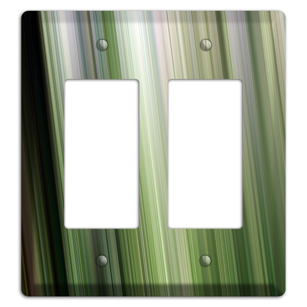 Green Ray of Light 2 2 Rocker Wallplate