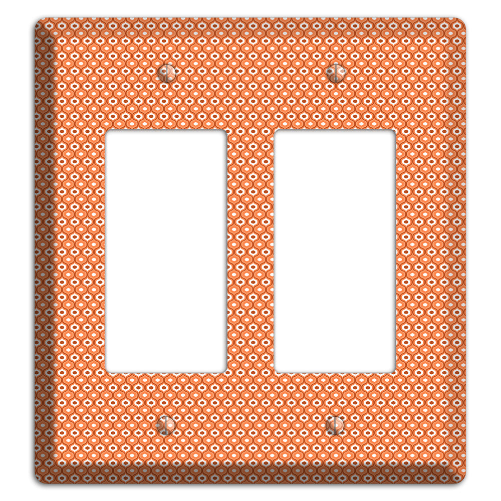 Coral Tiny Double Scallop 2 Rocker Wallplate