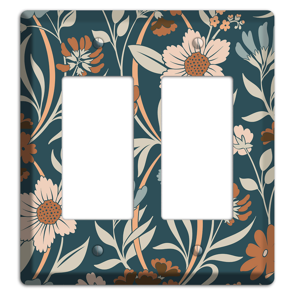 Summer Floral 1 2 Rocker Wallplate