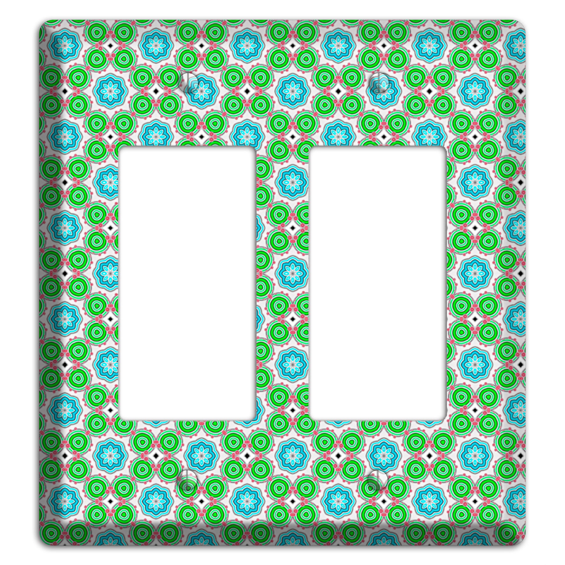 Green Foulard 5 2 Rocker Wallplate