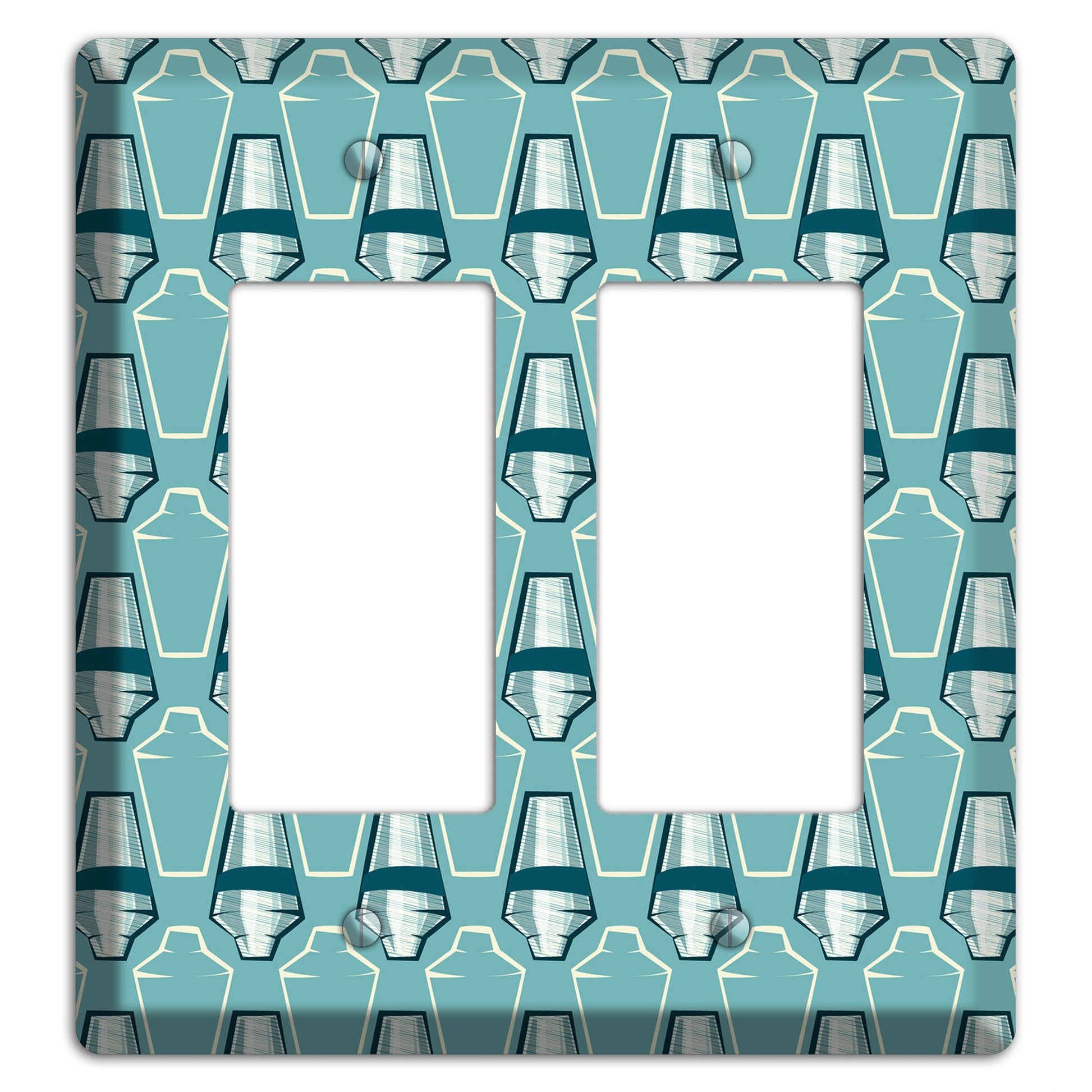 Cocktail Shakers 2 Rocker Wallplate