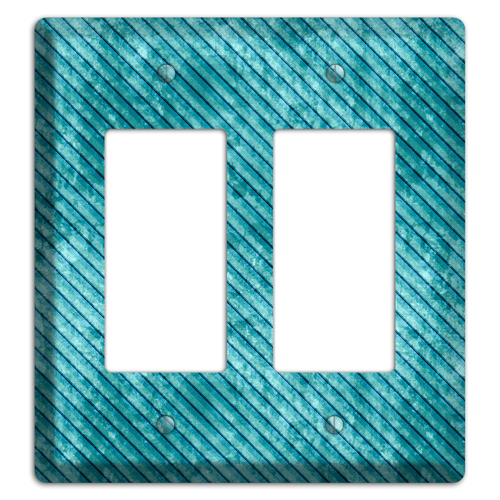 Turquoise Denim 2 Rocker Wallplate
