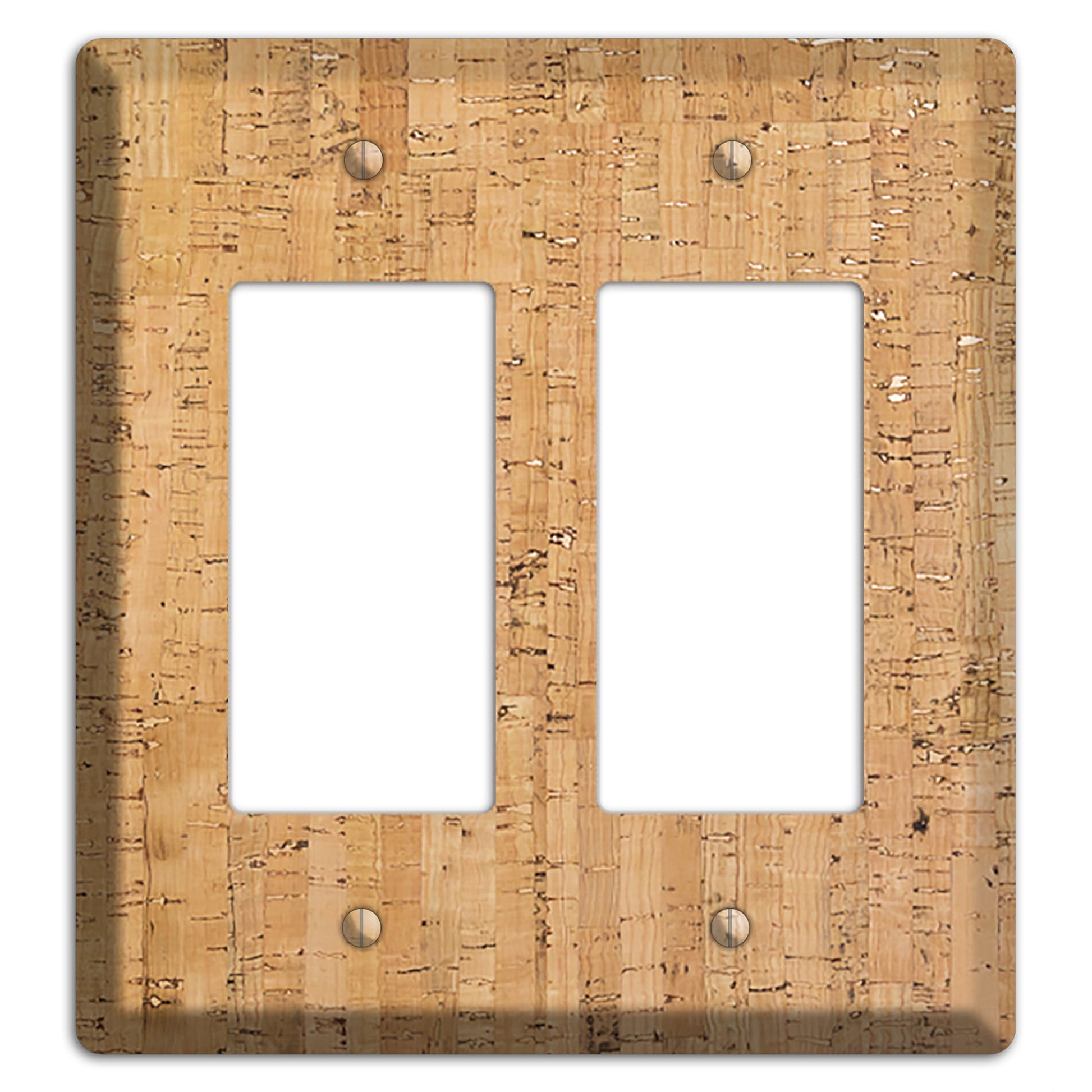 Natural Cork 2 Rocker Wallplate
