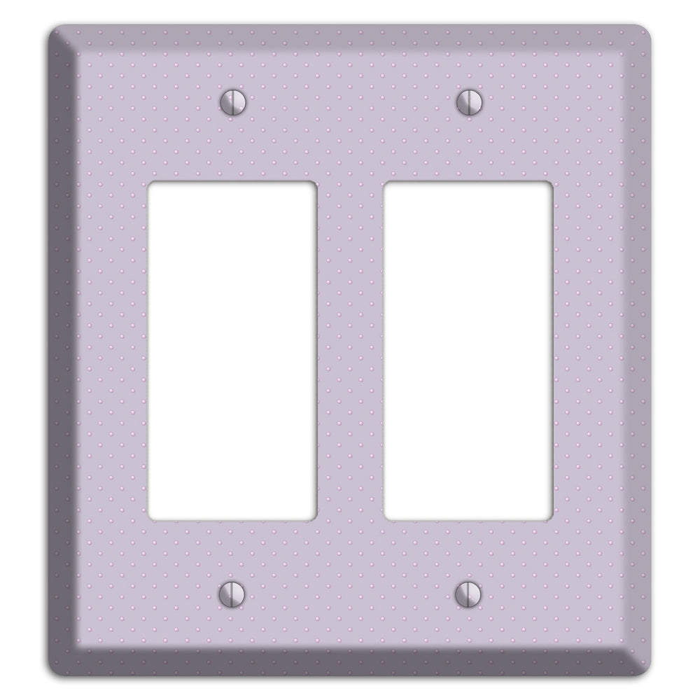 Lavender with Tiny Dots 2 Rocker Wallplate