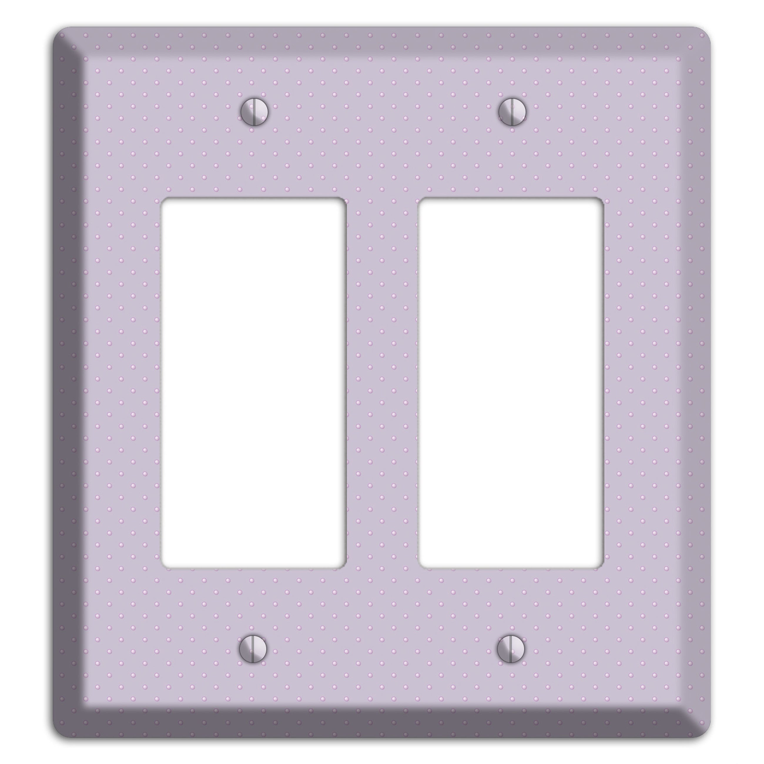 Lavender with Tiny Dots 2 Rocker Wallplate