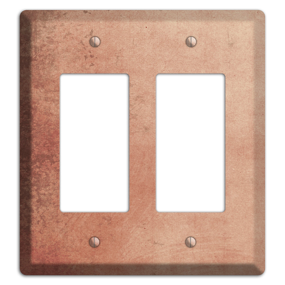 Tan Vintage Grunge 2 Rocker Wallplate