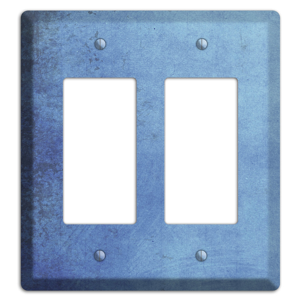 Polo Blue Vintage Grunge 2 Rocker Wallplate