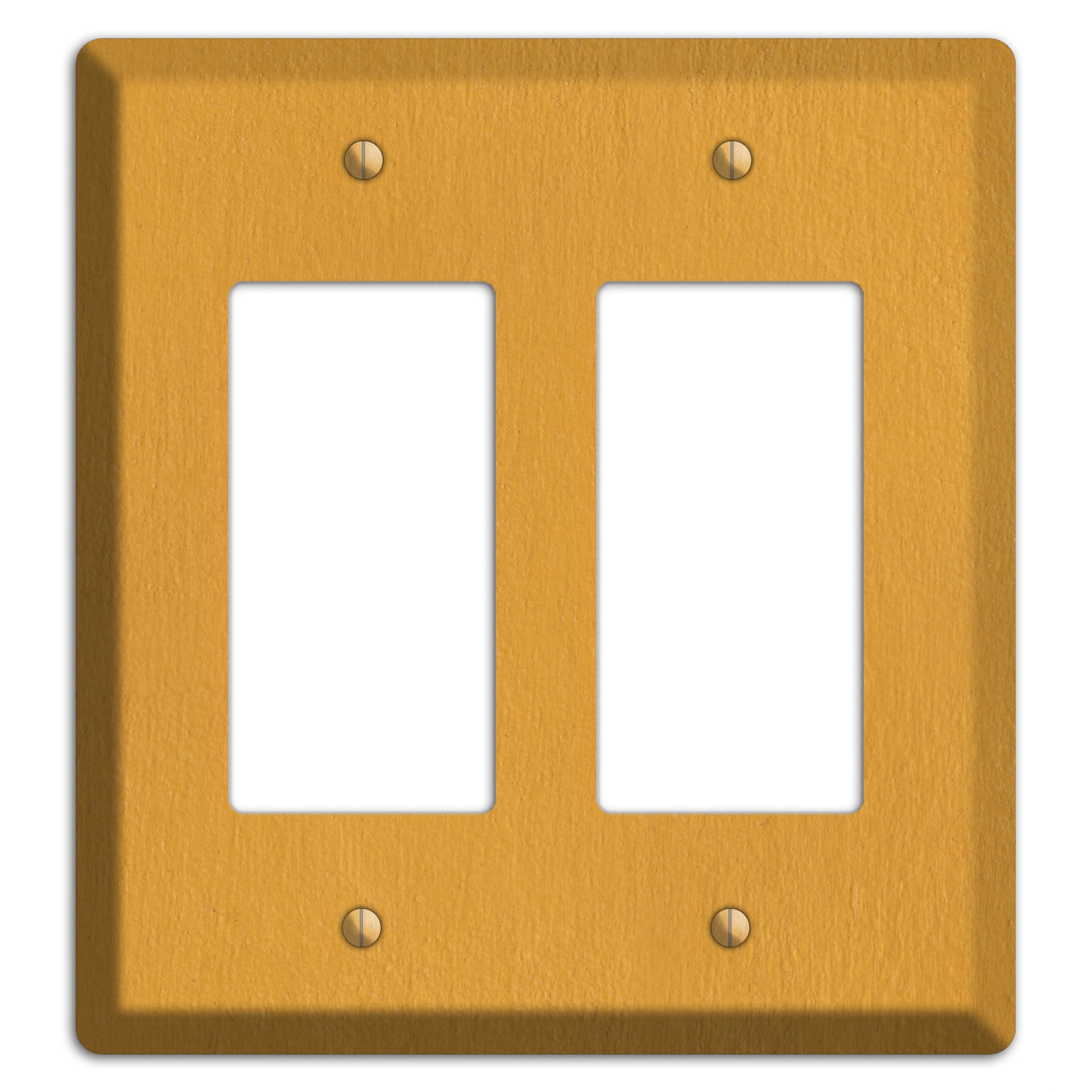 Stucco Yellow 2 Rocker Wallplate