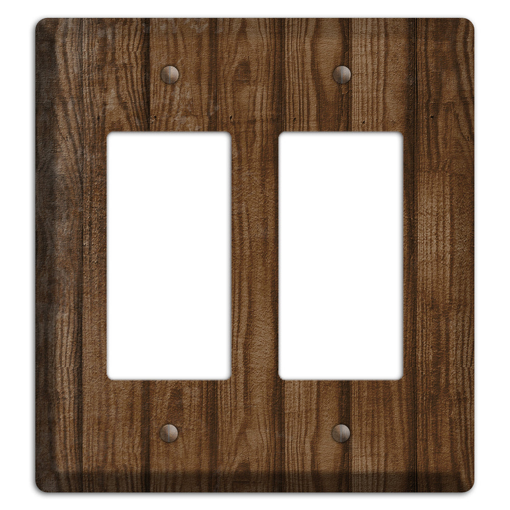 Spice Weathered Wood 2 Rocker Wallplate
