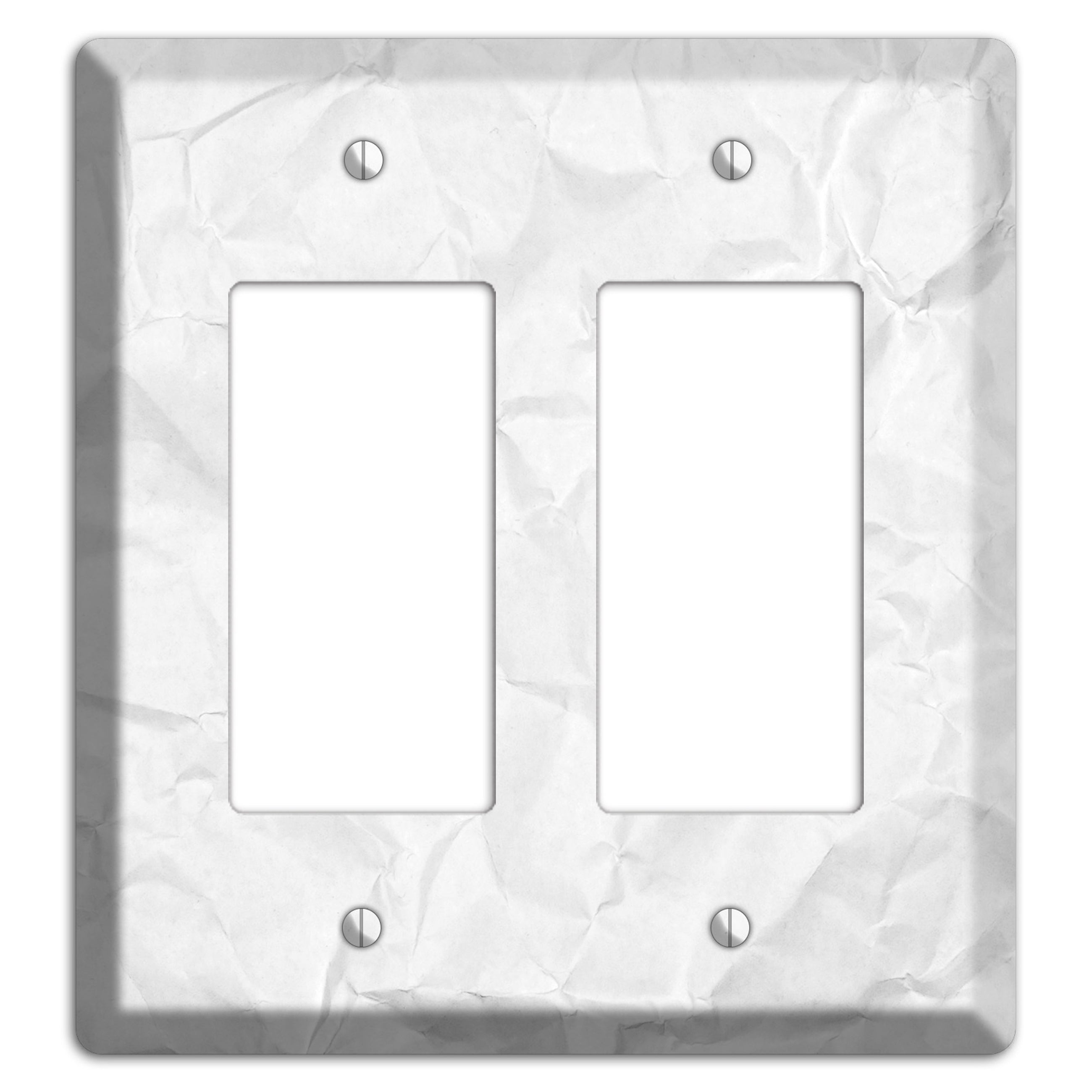 Concrete Crinkled Paper 2 Rocker Wallplate