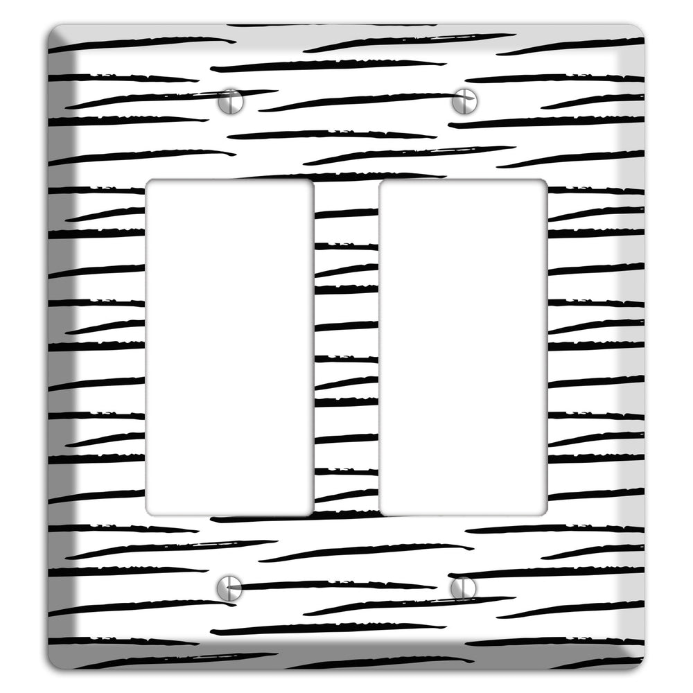 Ink Brushstrokes 9 2 Rocker Wallplate