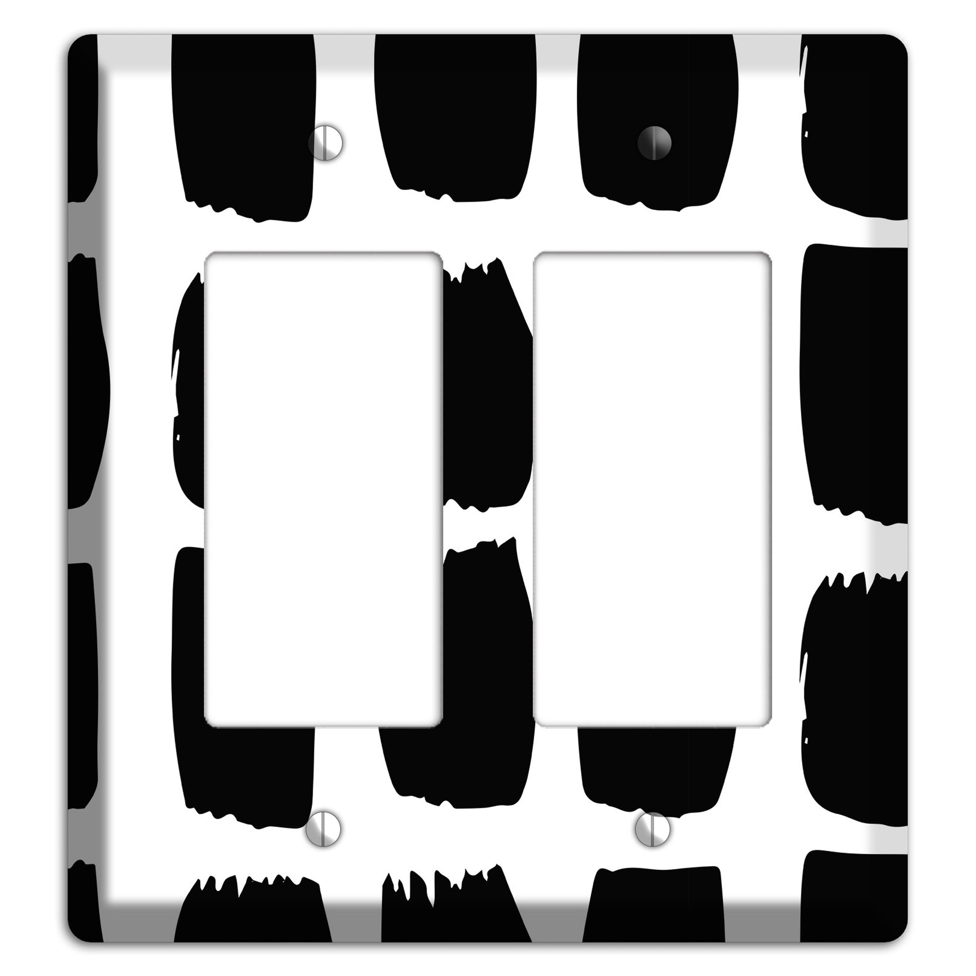 Ink Brushstrokes 7 2 Rocker Wallplate