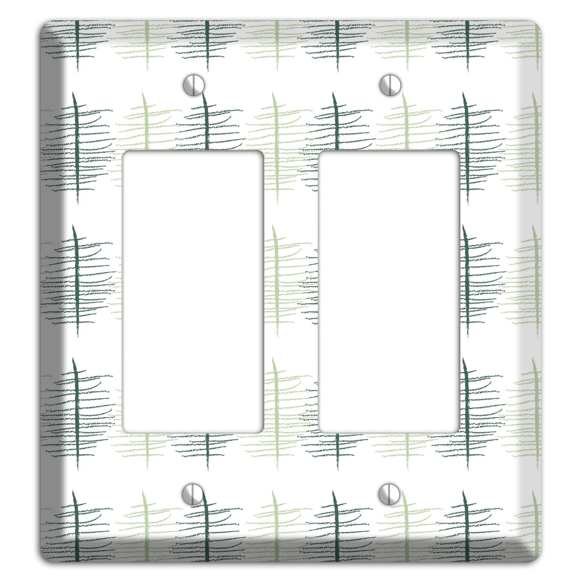 Leaves Style B 2 Rocker Wallplate