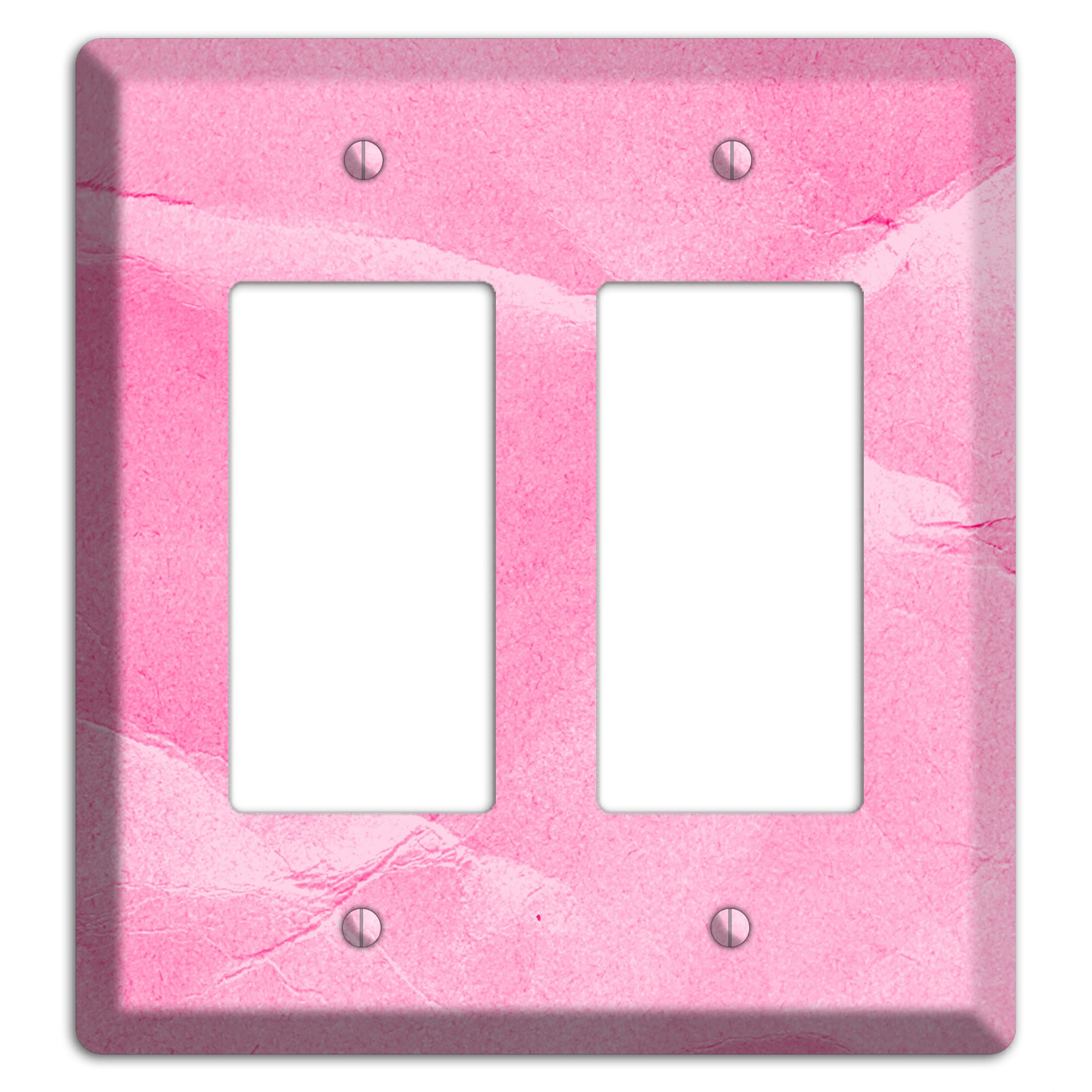 Carnation Pink Texture 2 Rocker Wallplate