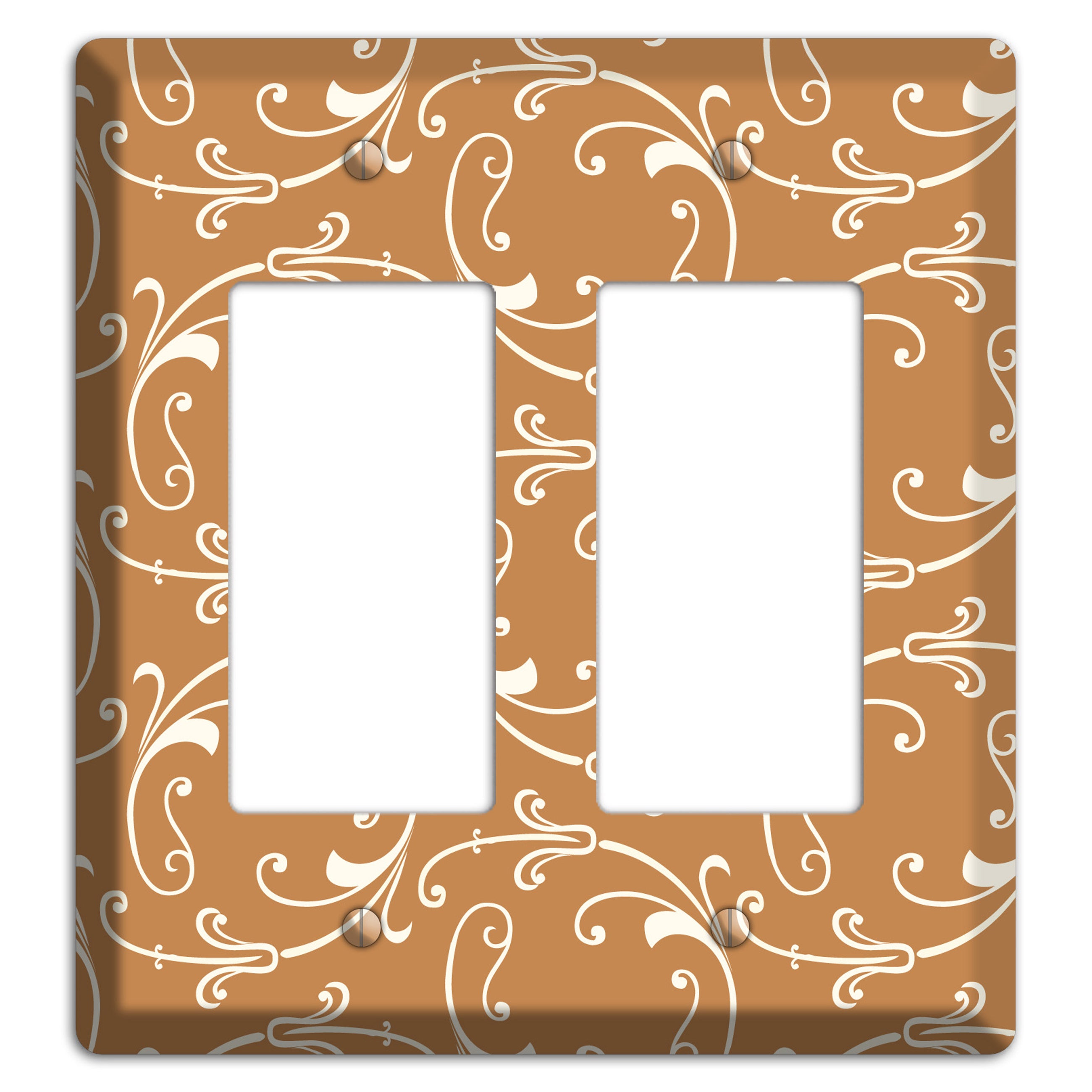 Gold Victorian Sprig 2 Rocker Wallplate