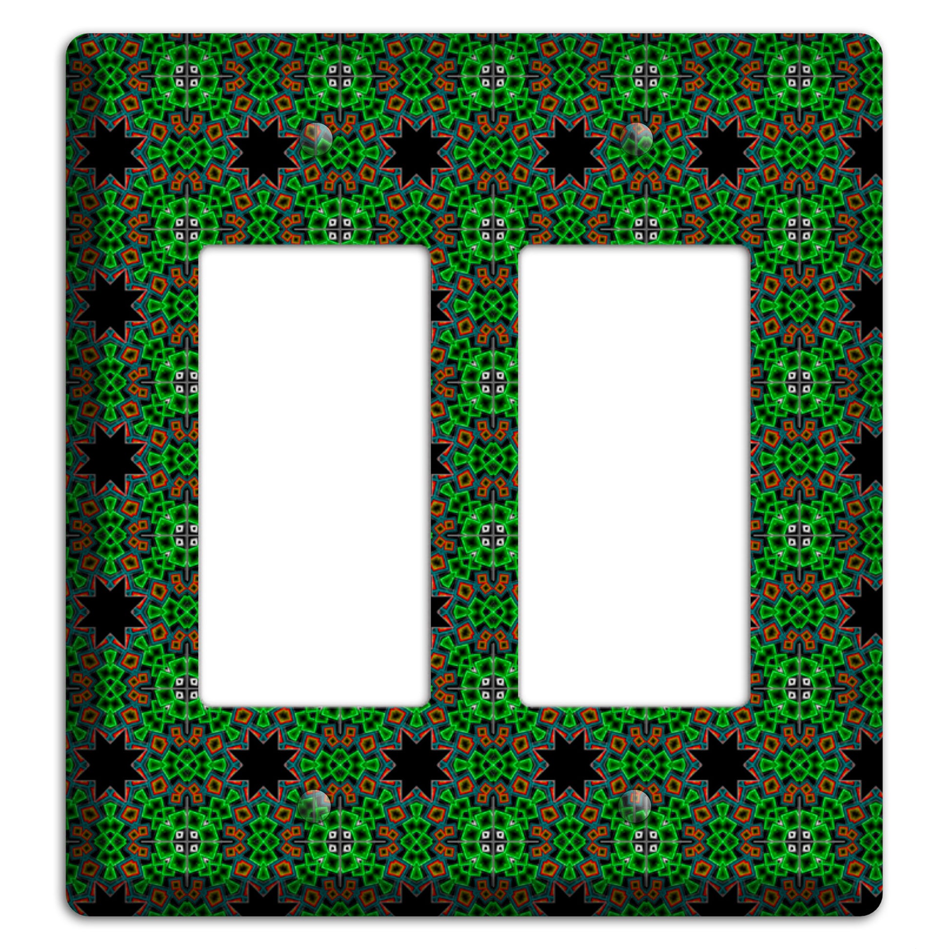 Green Foulard 2 2 Rocker Wallplate