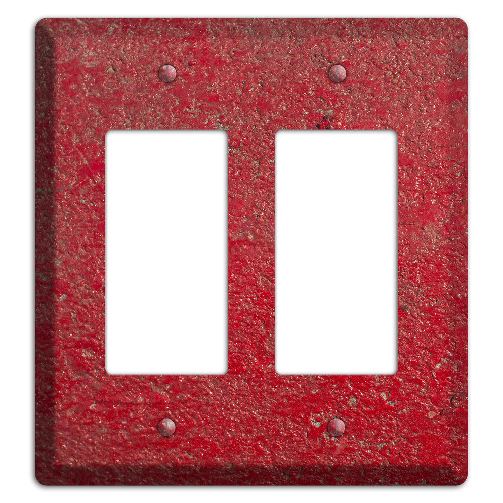 Red Concrete 2 Rocker Wallplate