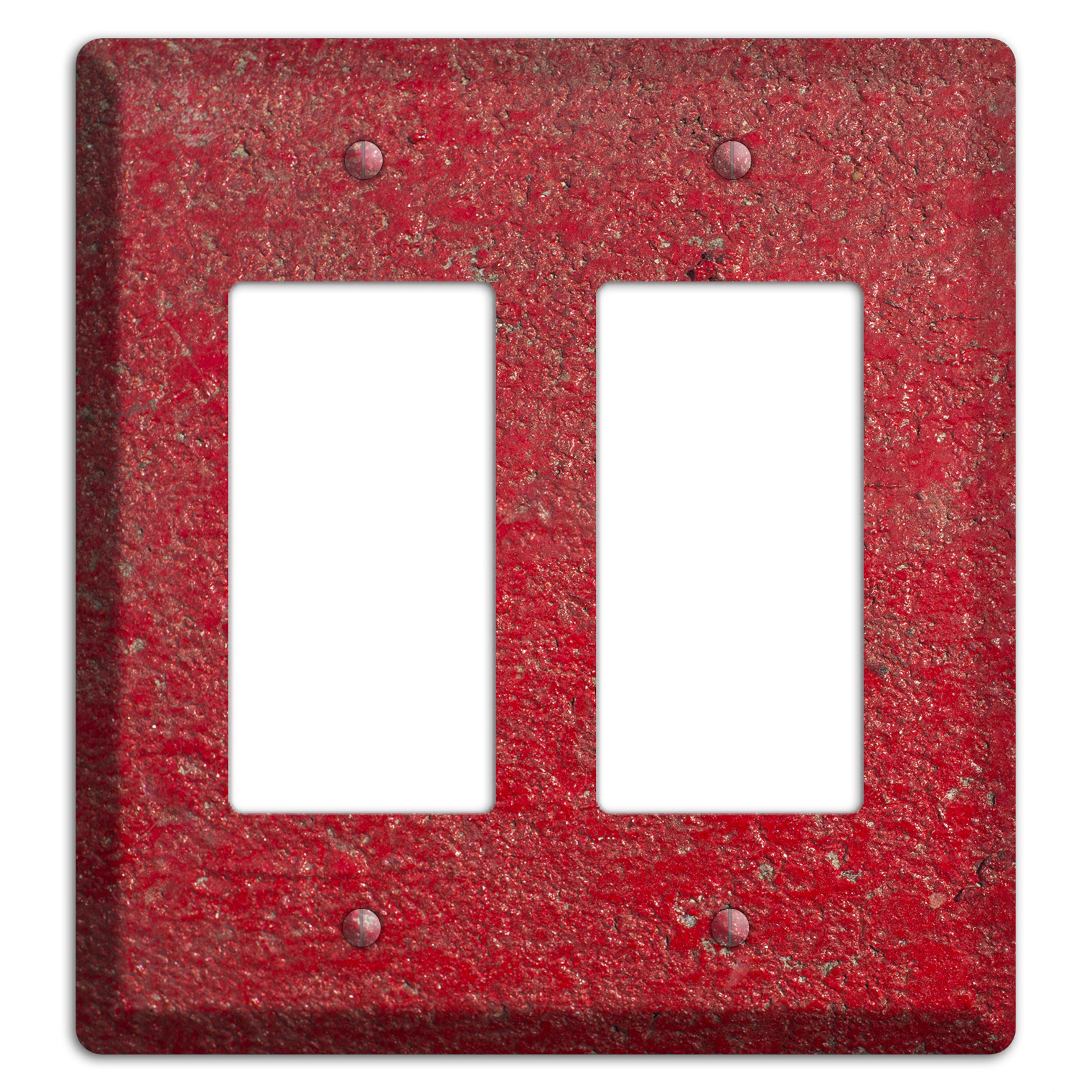 Red Concrete 2 Rocker Wallplate