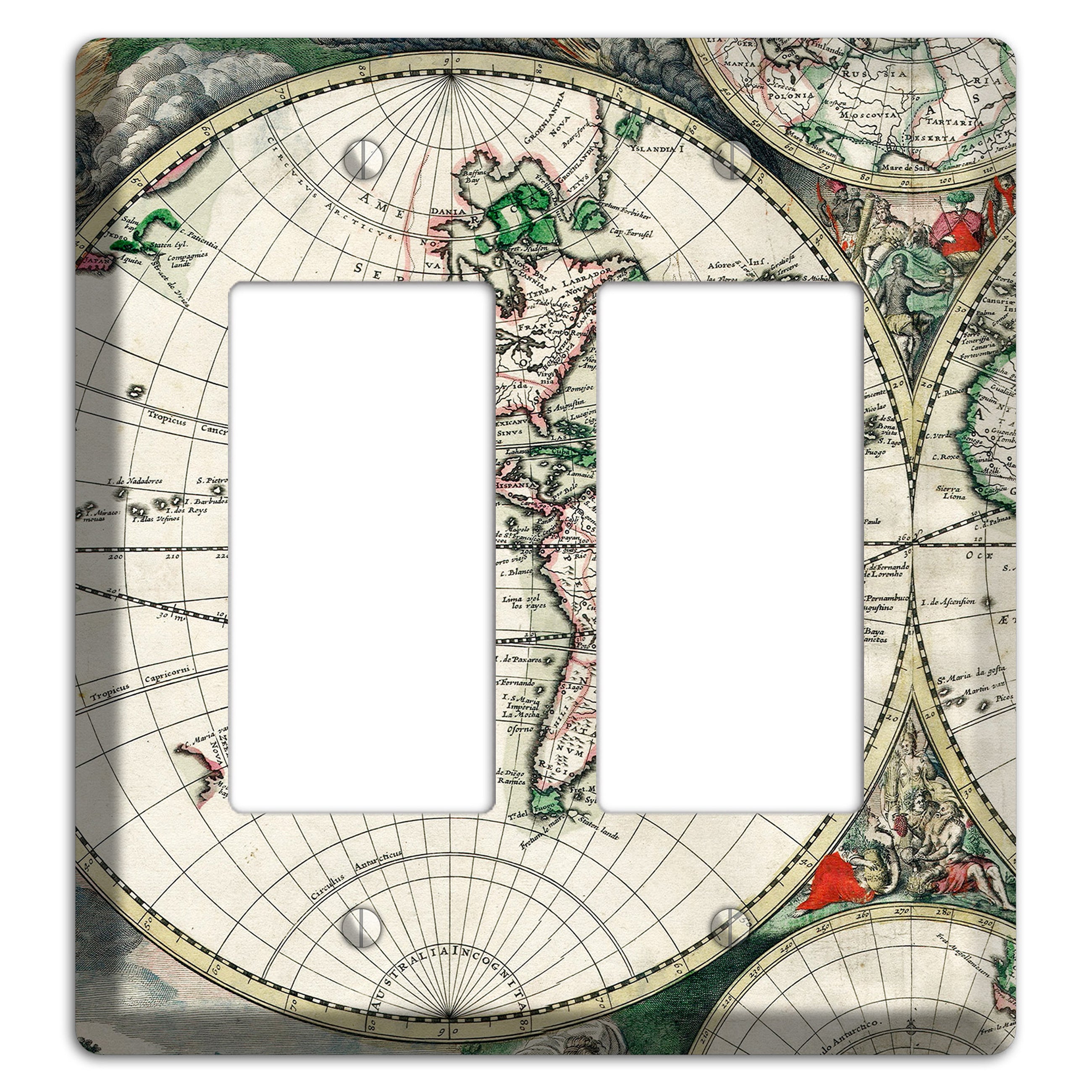Global Map 2 Rocker Wallplate