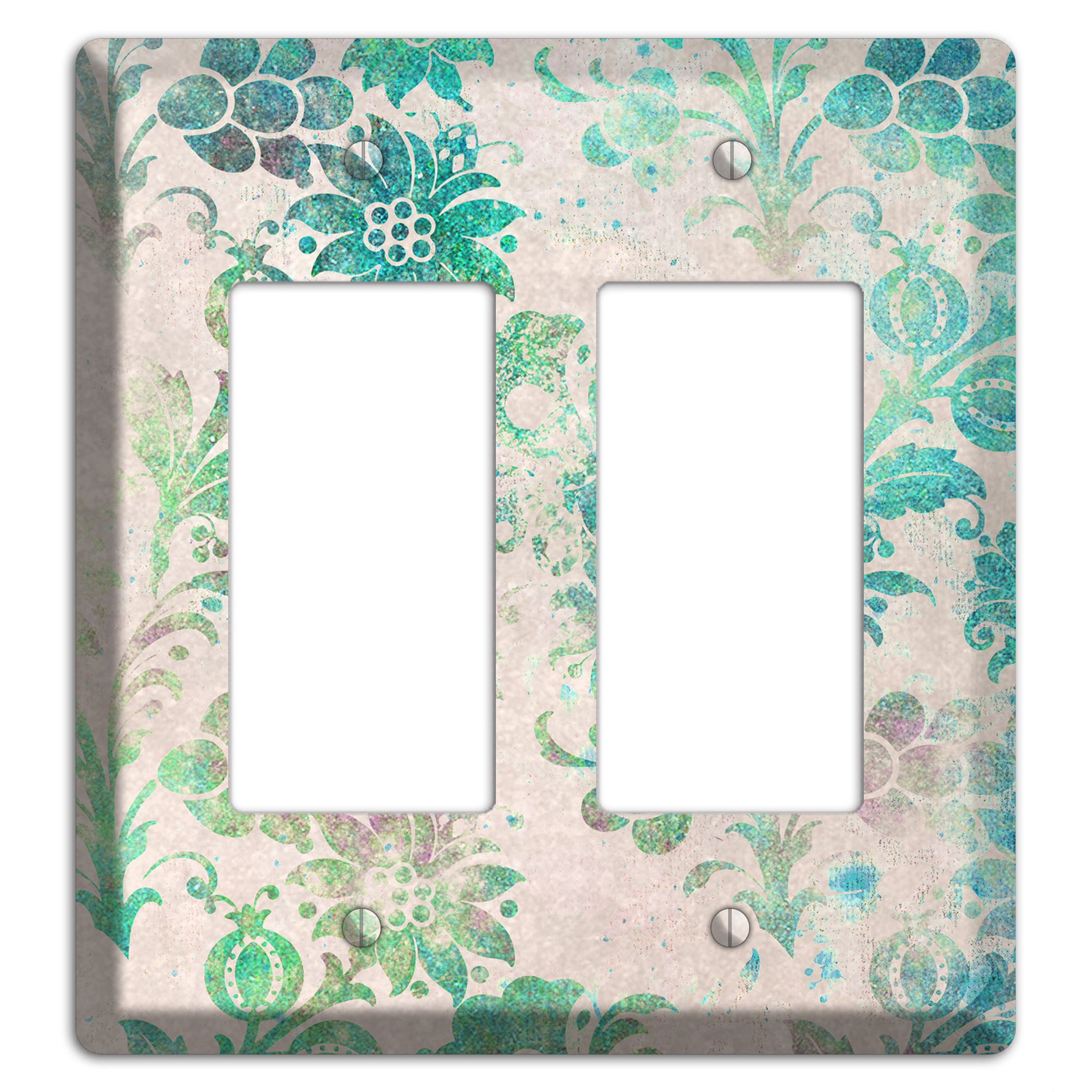 Acapulco Whimsical Damask 2 Rocker Wallplate