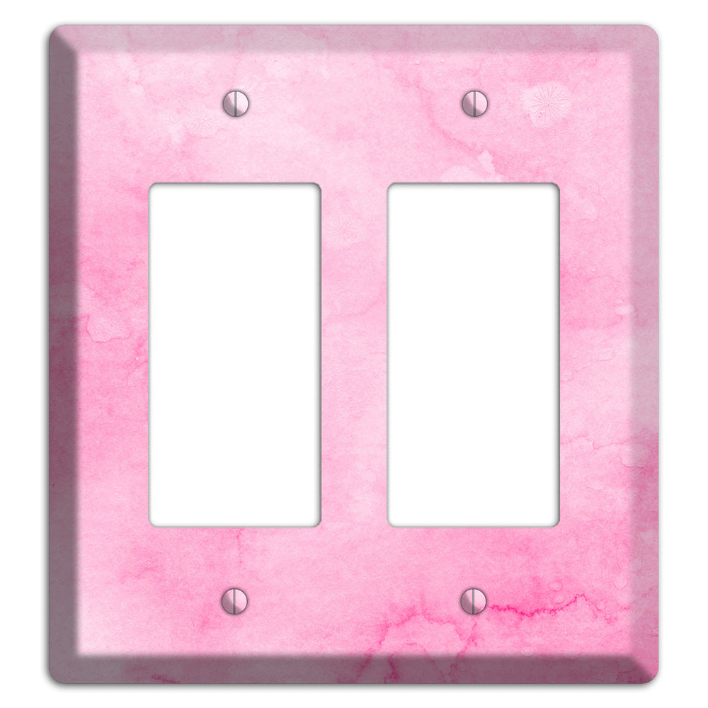 Cinderella Pink Texture 2 Rocker Wallplate