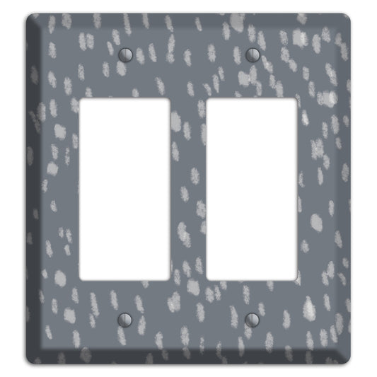 Gray and White Speckle 2 Rocker Wallplate