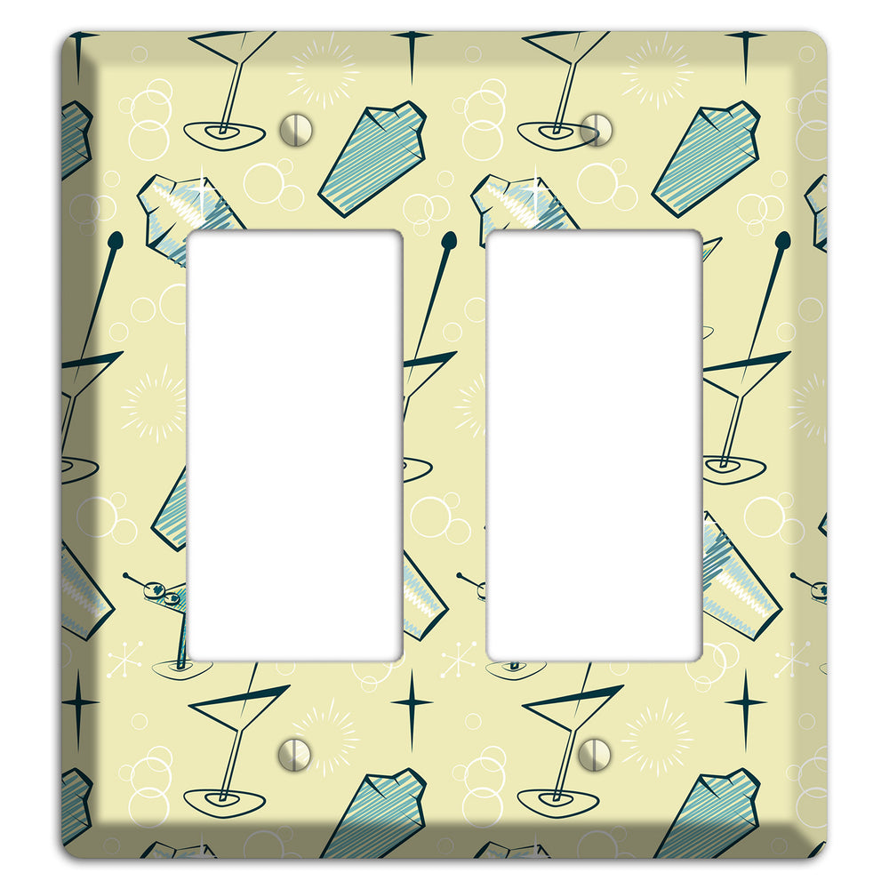 Retro Cocktails Lime 2 Rocker Wallplate