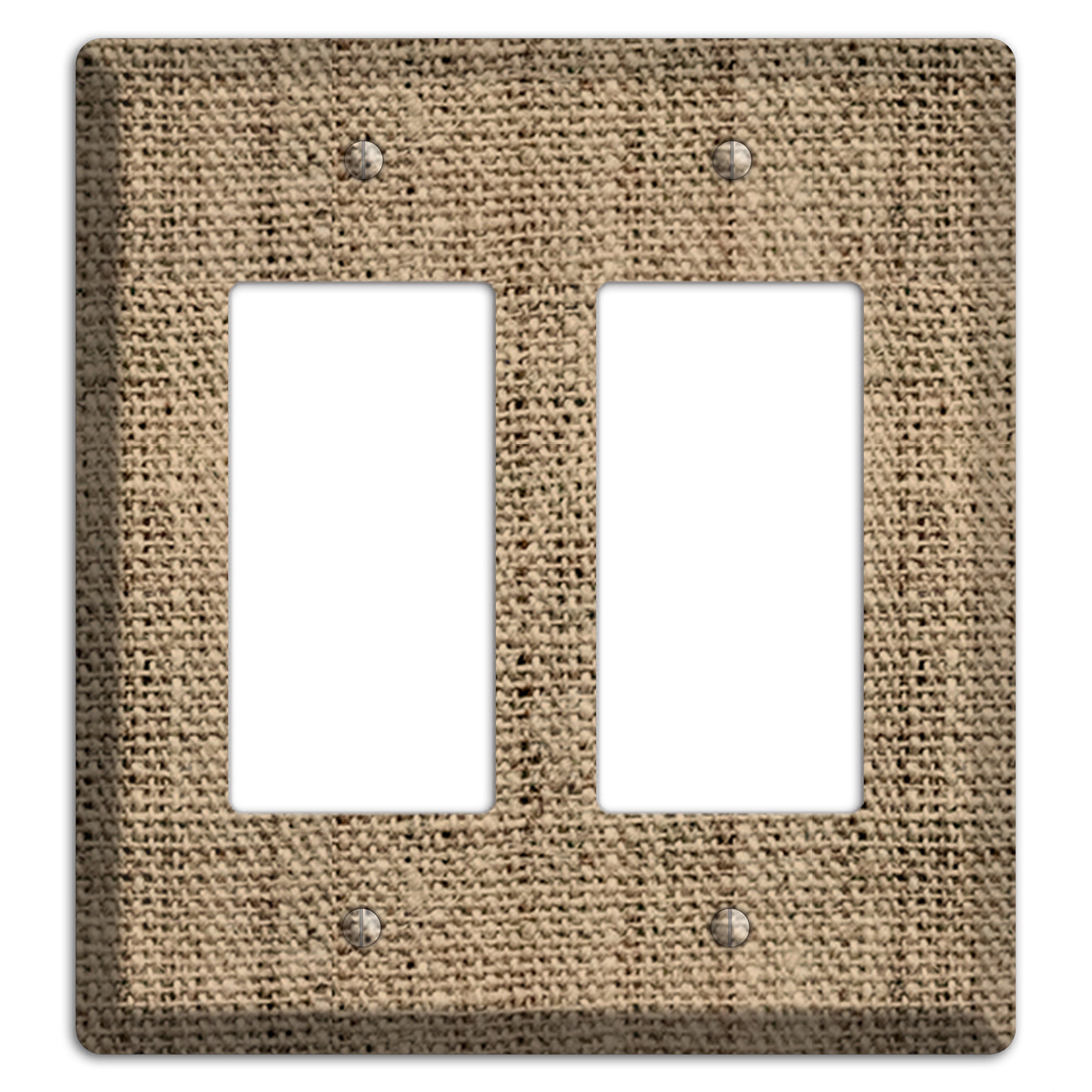 Donkey Brown Burlap 2 Rocker Wallplate