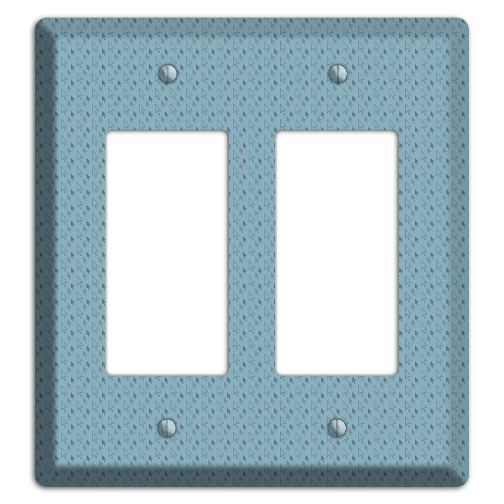 Blue Tiny Trees 2 Rocker Wallplate