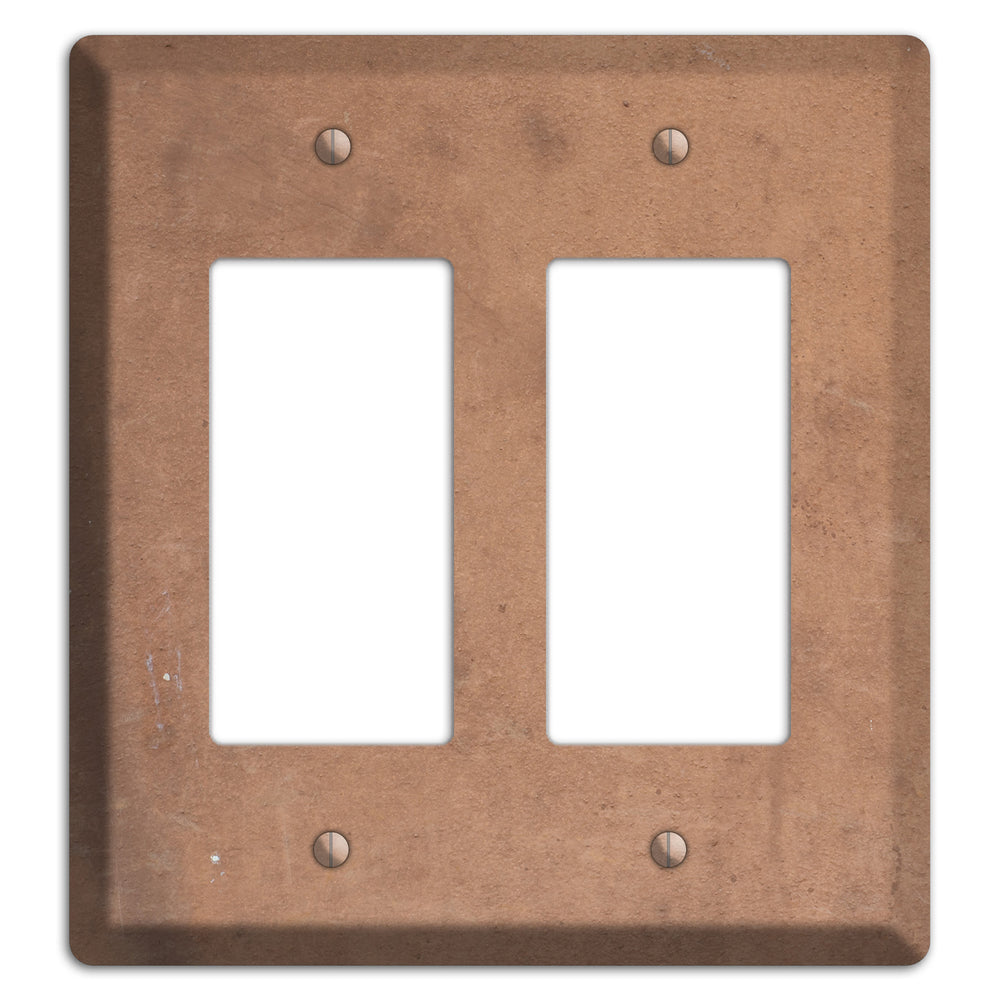 Light Brown Concrete 2 Rocker Wallplate