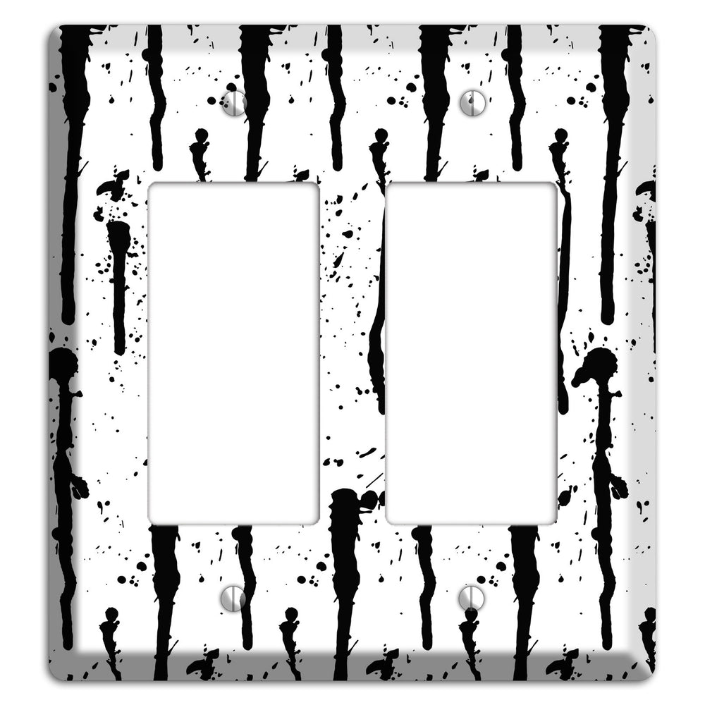 Ink Drips 9 2 Rocker Wallplate