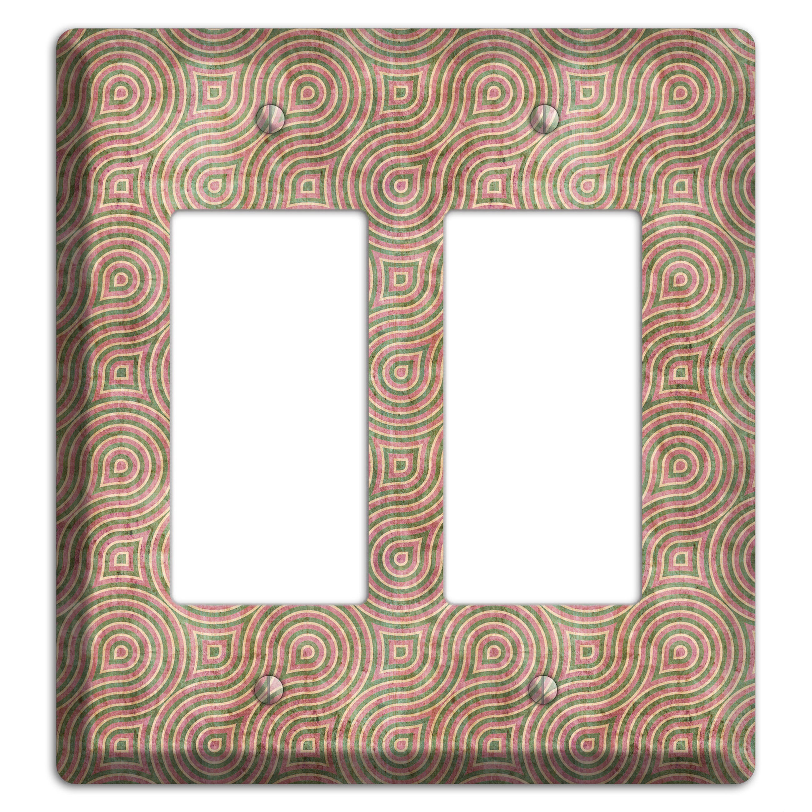 Brown Swirl 2 Rocker Wallplate