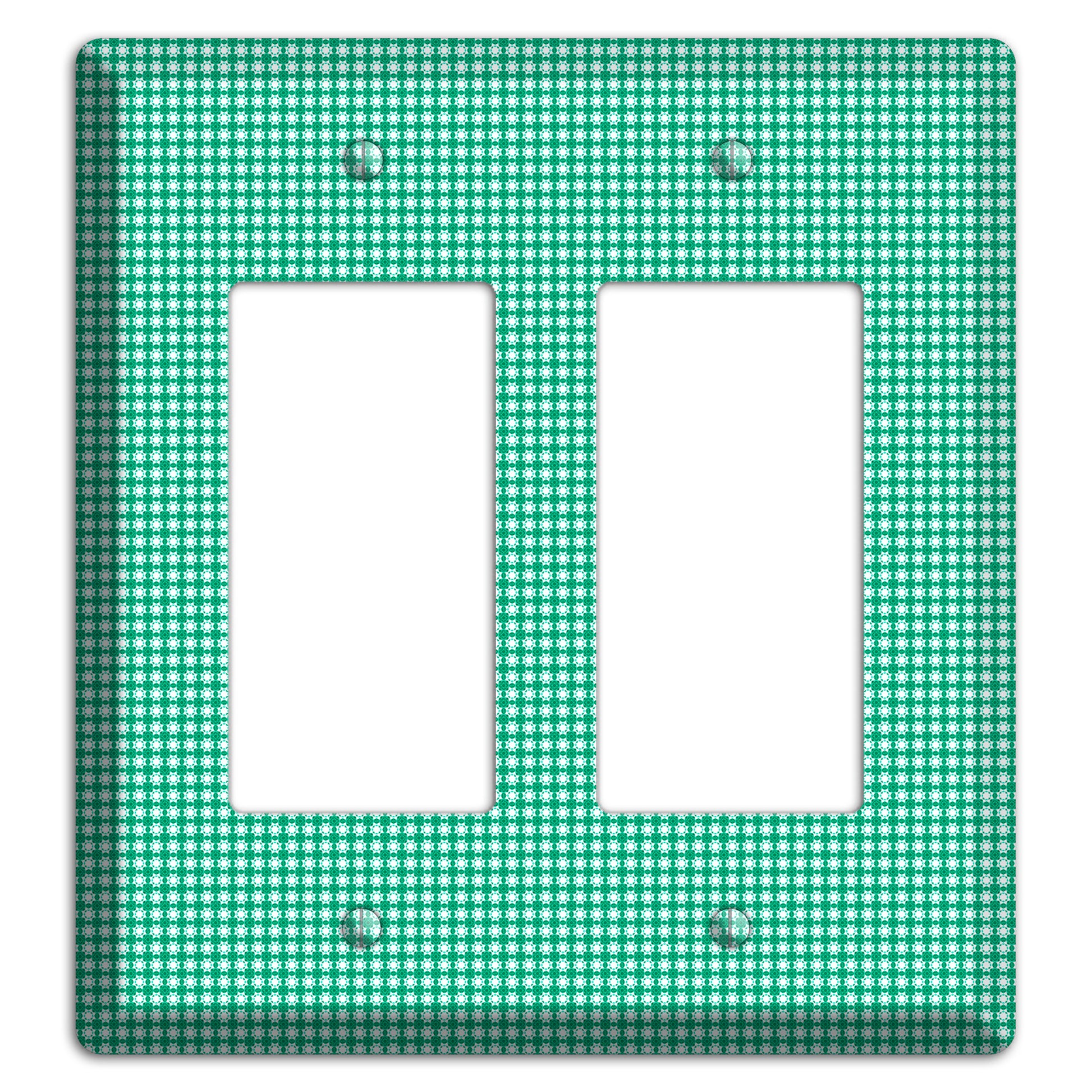 Jade Multi Tiled Geometric 2 Rocker Wallplate