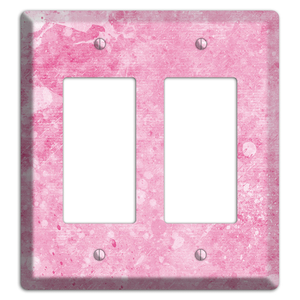 Wewak Pink Texture 2 Rocker Wallplate