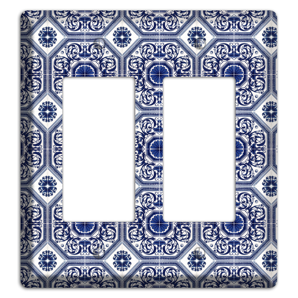 Tavira Tiles 1 2 Rocker Wallplate