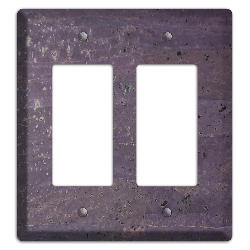 Eggplant Cork 2 Rocker Wallplate