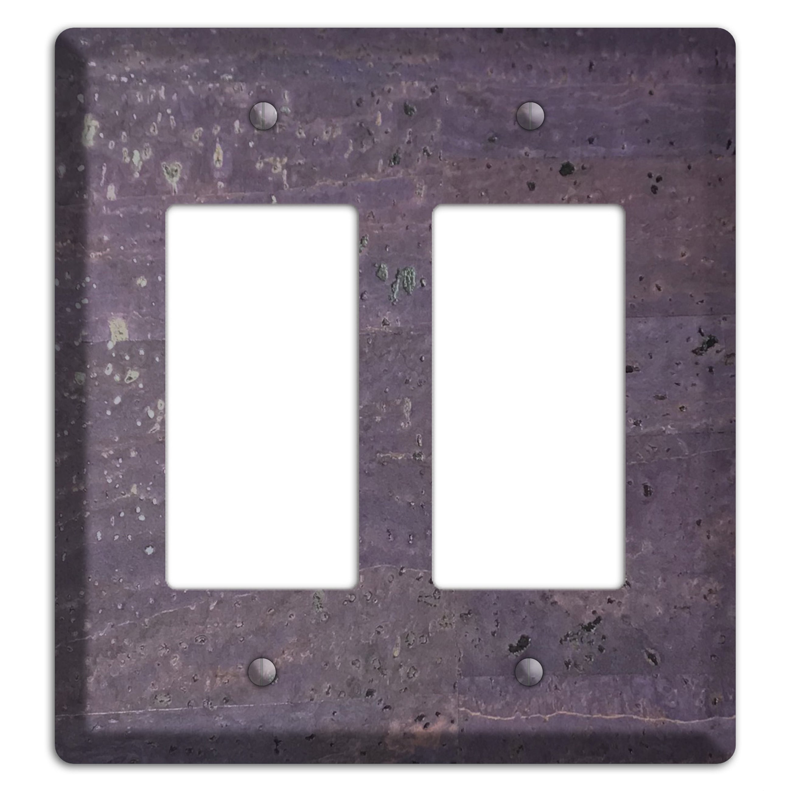 Eggplant Cork 2 Rocker Wallplate