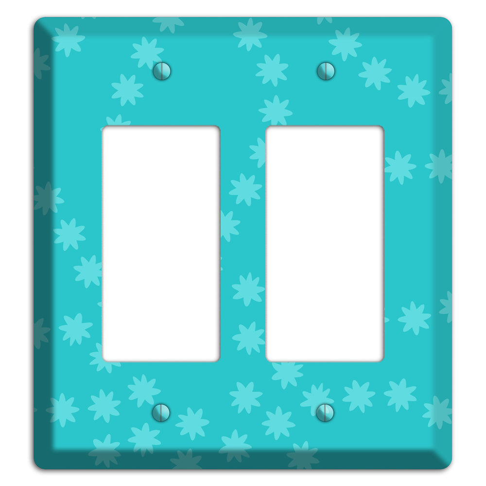 Multi Turquoise Constellation 2 Rocker Wallplate