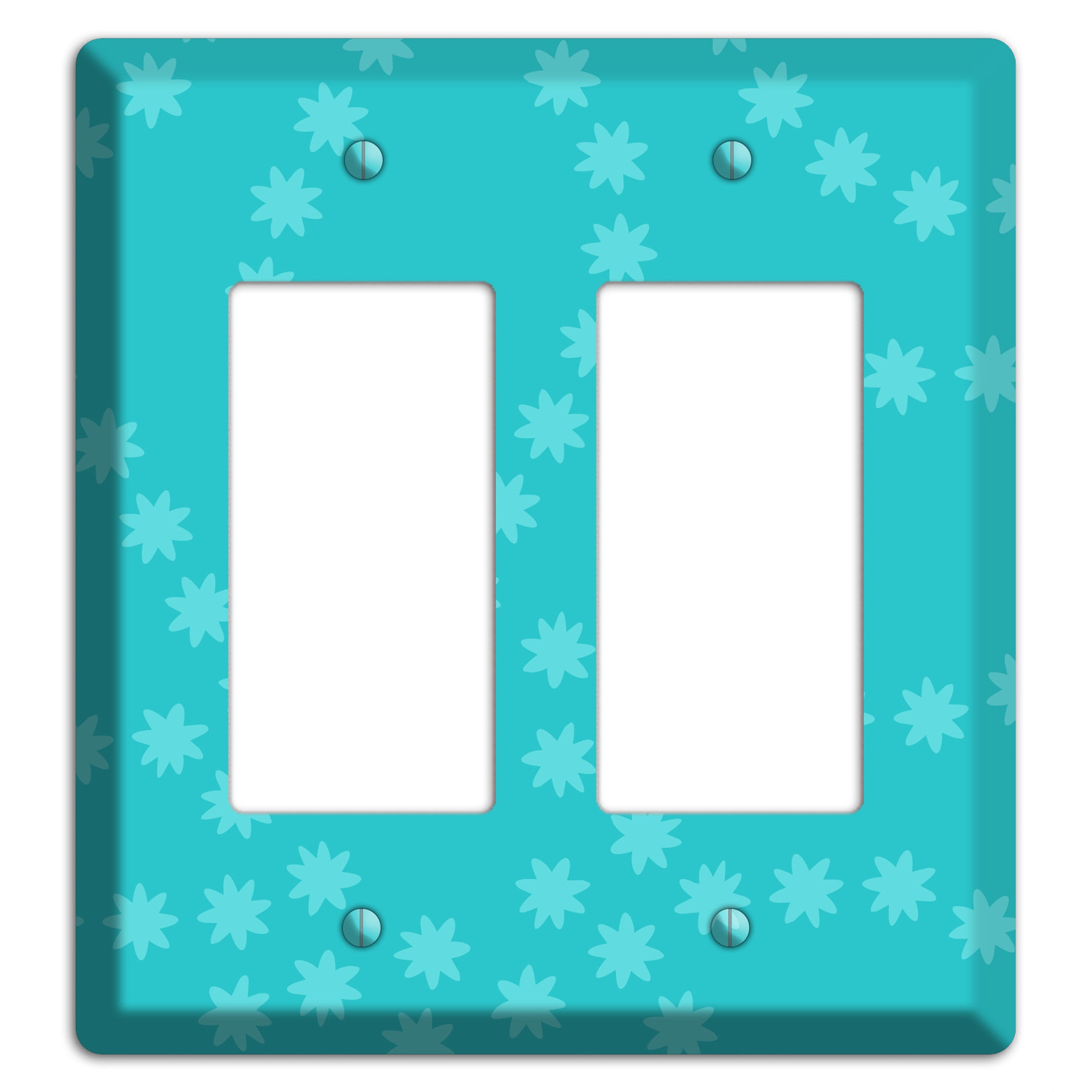 Multi Turquoise Constellation 2 Rocker Wallplate