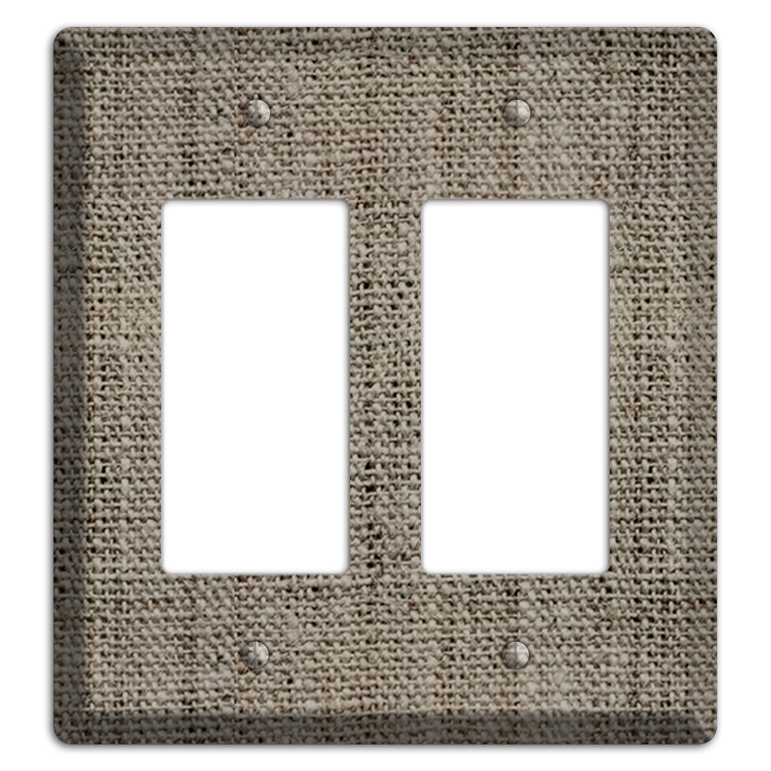 Makara Burlap 2 Rocker Wallplate