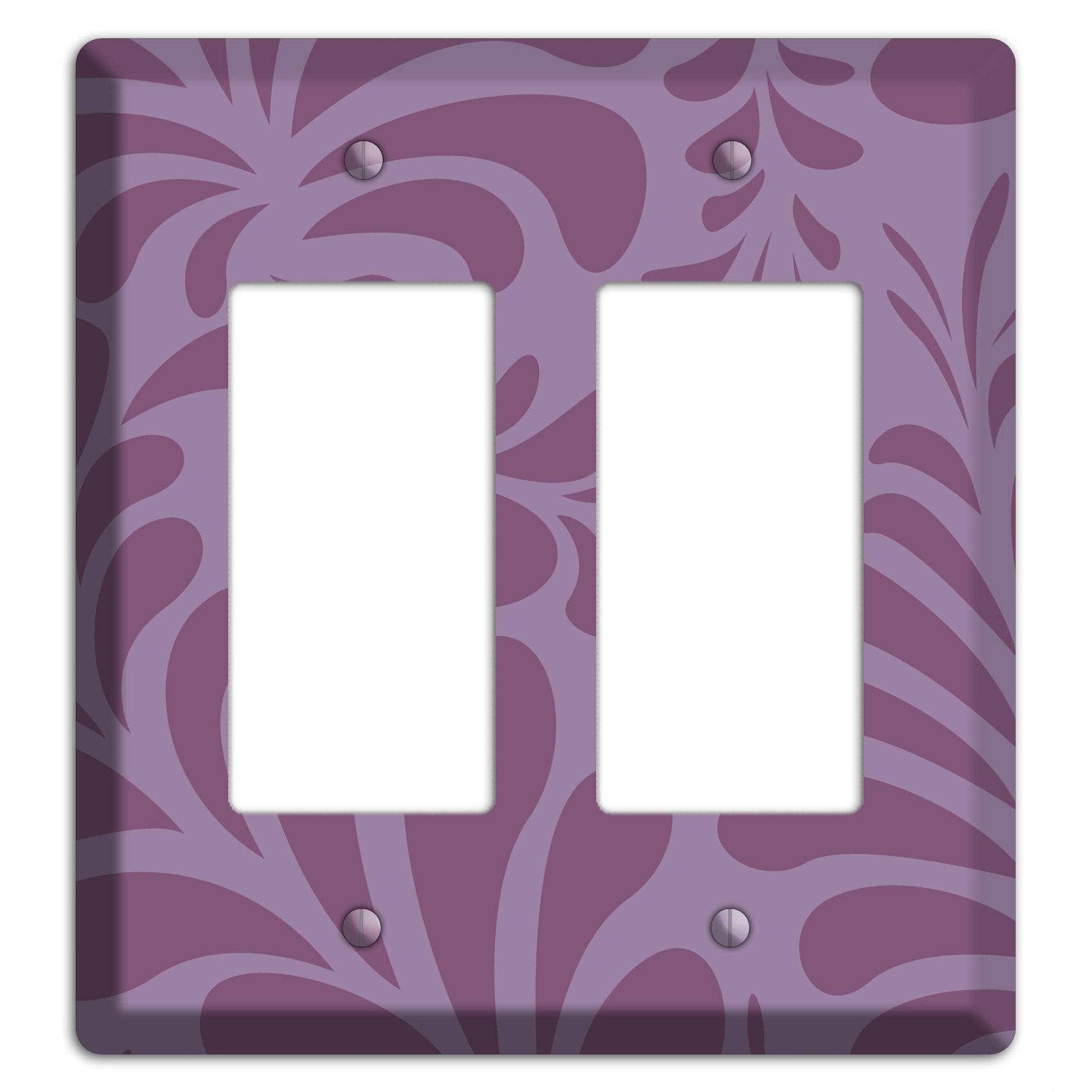 Purple Herati 2 Rocker Wallplate