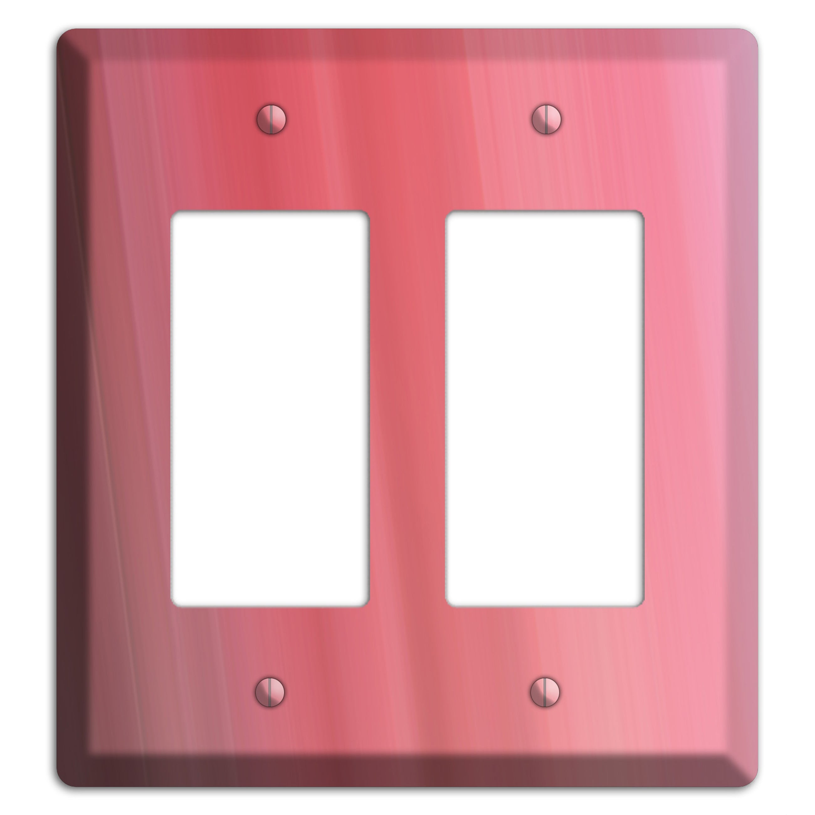 Coral Pink Ray of Light 2 Rocker Wallplate