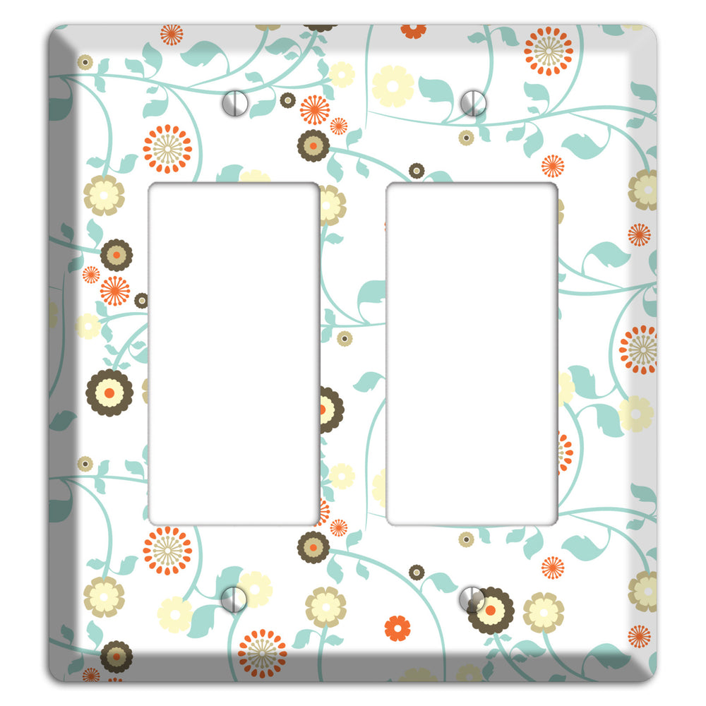 Cute Flowers 2 Rocker Wallplate