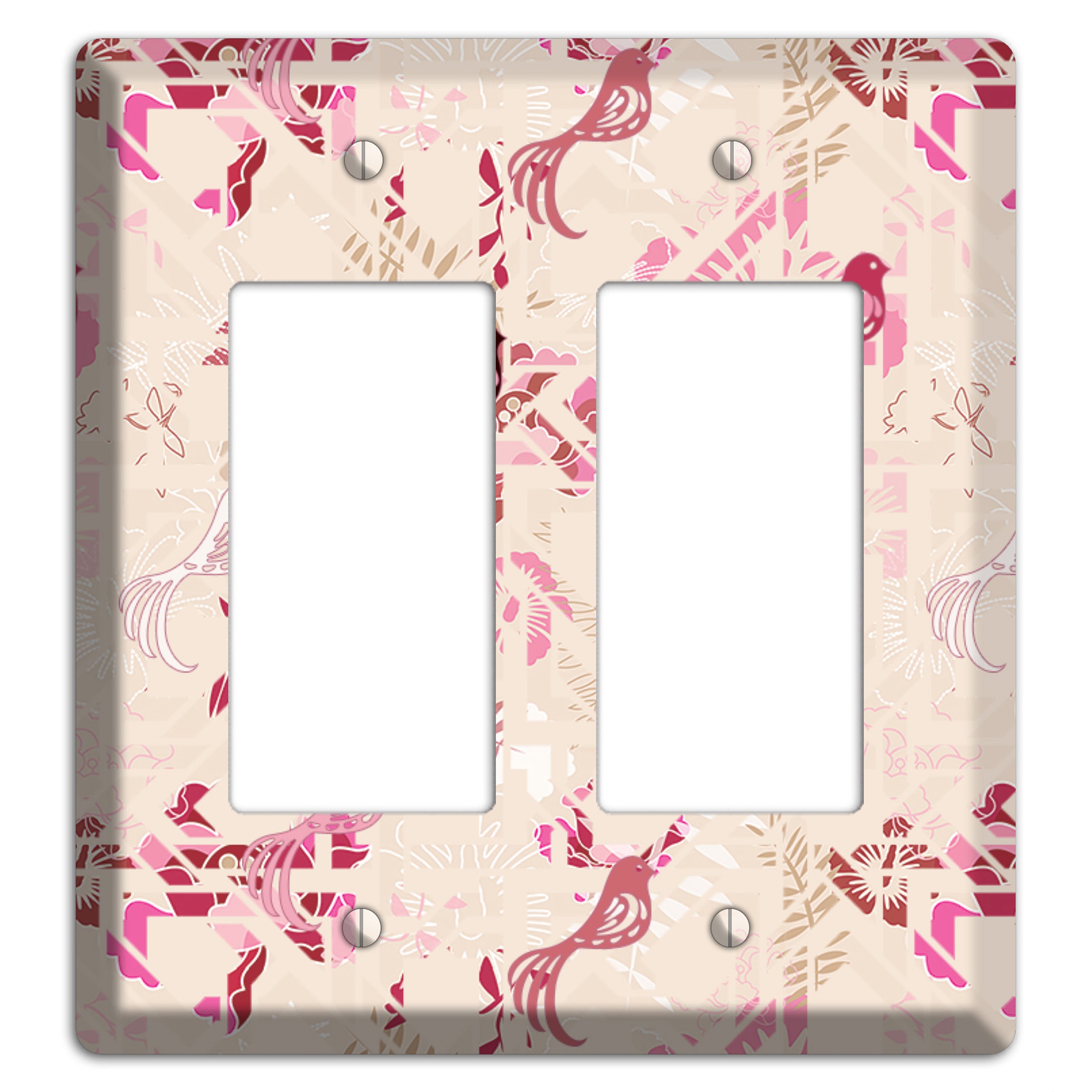 Floral Songbirds 2 Rocker Wallplate
