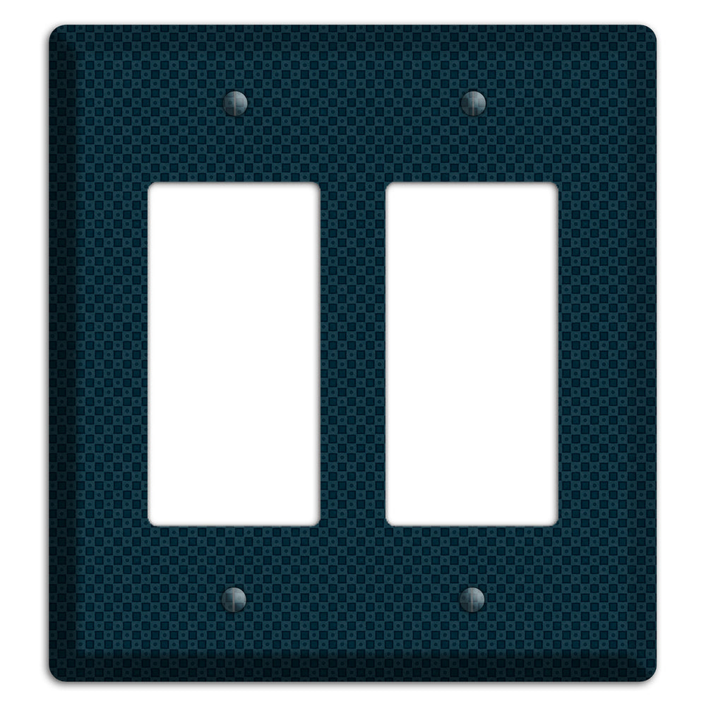 Navy Dots and Check 2 Rocker Wallplate